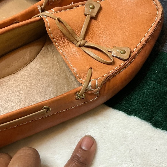 Clarks Women's Orange Moccasins Size 9.5 - Picture 12 of 14